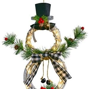 Snowman wreath